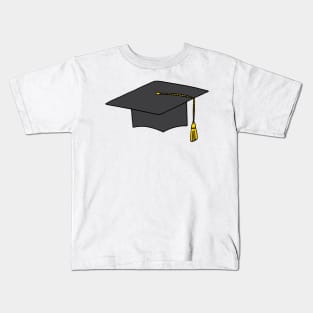 Golden Yellow Tassel Graduation Cap Kids T-Shirt